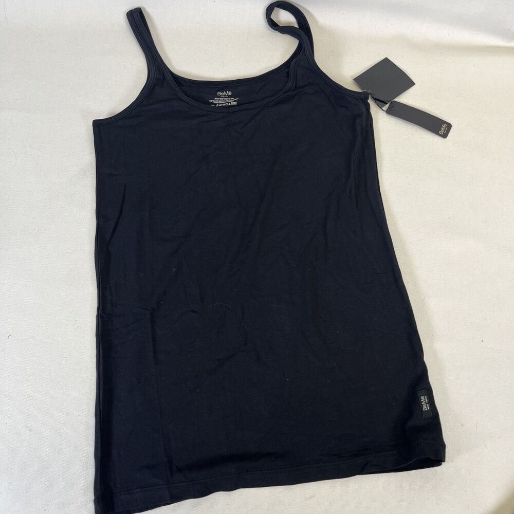 BeMe NYC Womens Shapewear Tank Top Black Compression Smoothing Camisole Slimming